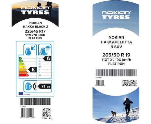 Nokian byter till nya d&auml;cketiketter