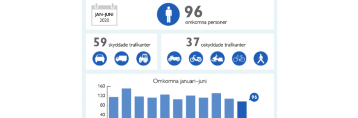 antal omkomna vägtrafiken