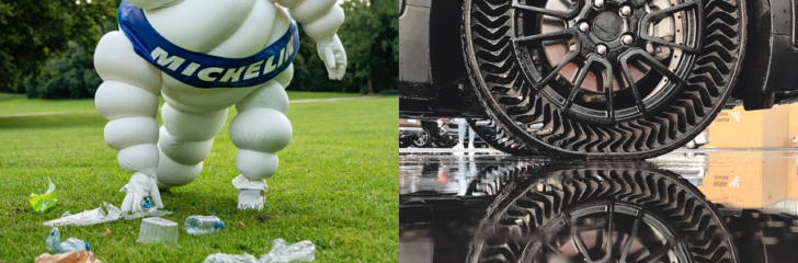 michelin däck återvunnen plast
