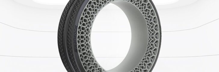 Hankook_exhibits_airless_i-Flex_concept_tyre_i-Flex_with_Plug_Drive_platform_from_Hyundai