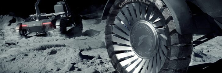 goodyear däck på månen