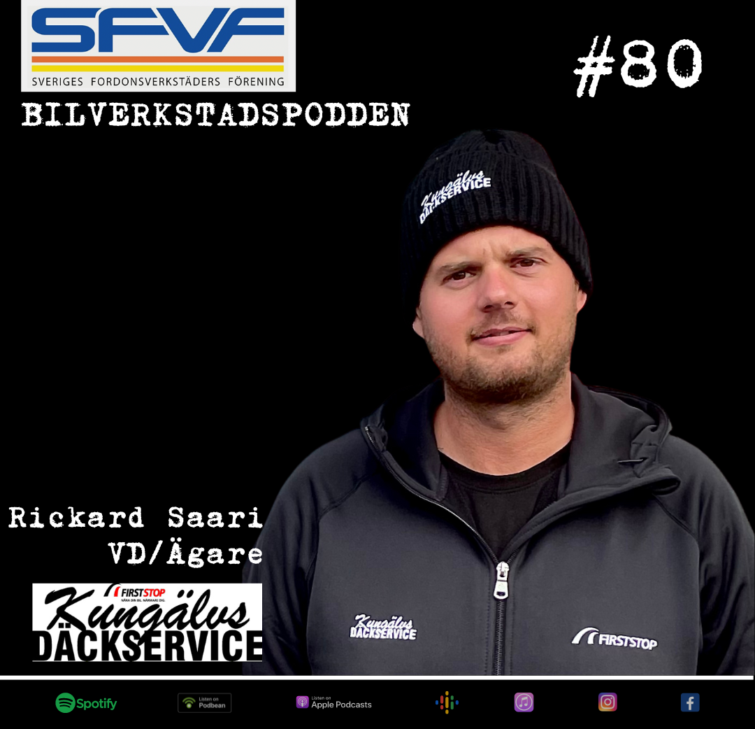 Bilverkstadspodden g&auml;stas av d&auml;ckprofil