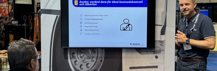 David Enmark nordisk VD MICHELIN Connect ed Fleet Elmia Lastbilsmössa aug 2024